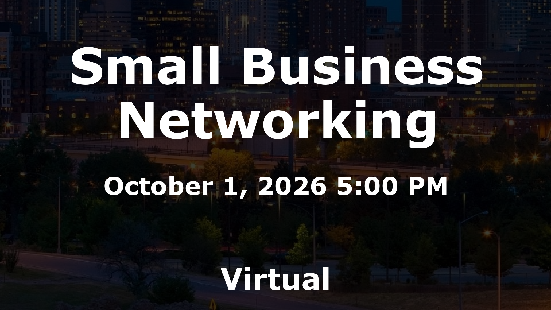 Small Business Networking event image